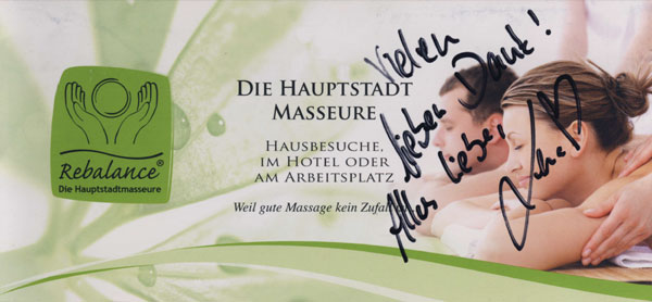 Autogramm von Lena Gercke